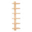 Open Shelving Wine Bottle Rack Brown