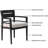 5 Pieces Patio Dining Set with 4 Swivel Rockers and Dining Table with Umbrella Hole-1751605364