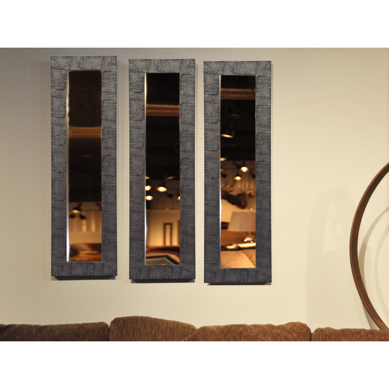 Ensemble de 3 miroirs à panneaux Motley, H 7,5 po x l 23,5 po