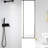 Wall Mounted Shower In Matte Black - Brass, With 59" Hose Hand And Adjustable Water Flow Kit Rain Head Handheld For Bathing