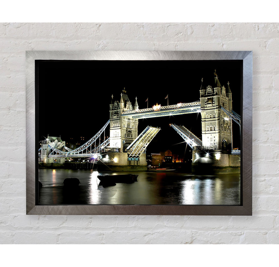 London Bridge Night - Einzelner Bilderrahmen Kunstdrucke