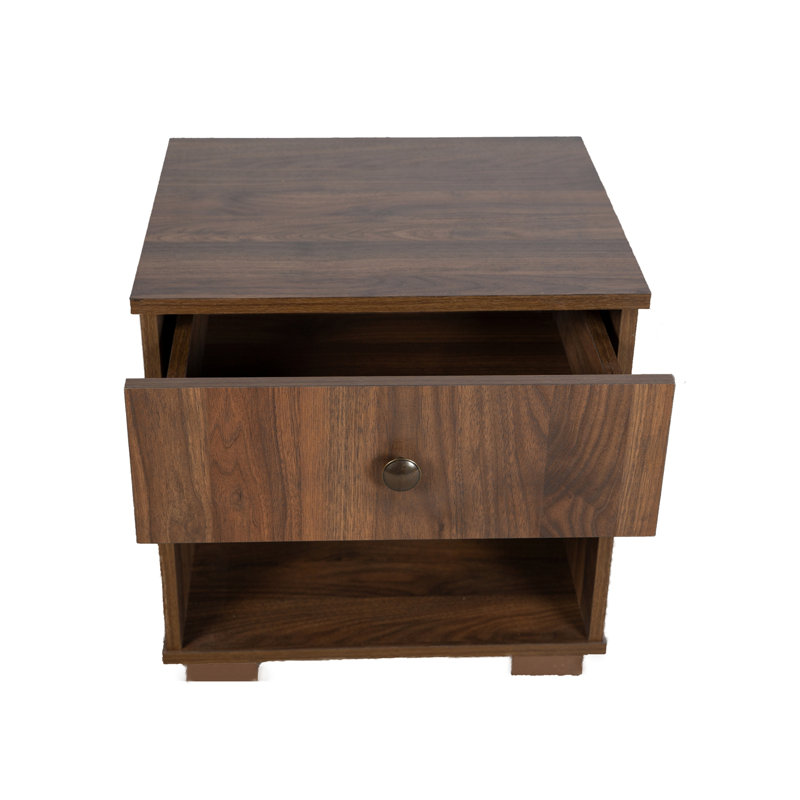 Lit tapissier avec 2 tables de chevet, King