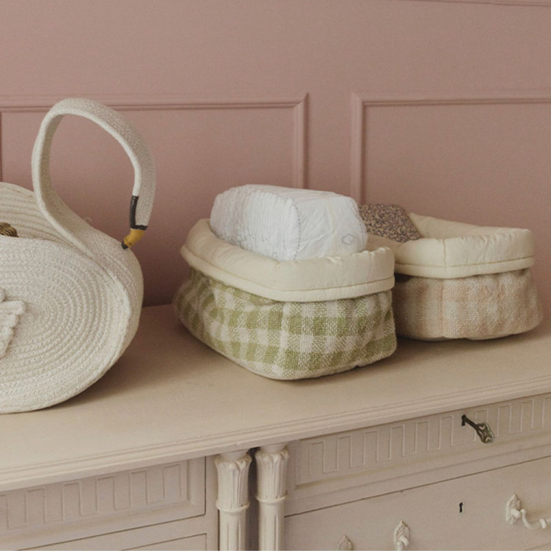 Quilted Basket, Matcha