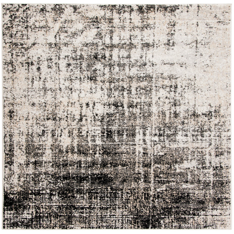 Riebe Black Rug, Square 6'