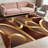 Brown Gold Abstract carpet-easy to clean, machine-washable, soft and comfortable; suitable for door mats, kitchens, living rooms, bedrooms, corridors, and laundry areas. Easy to clean, durable carpet for home decoration.-199984852