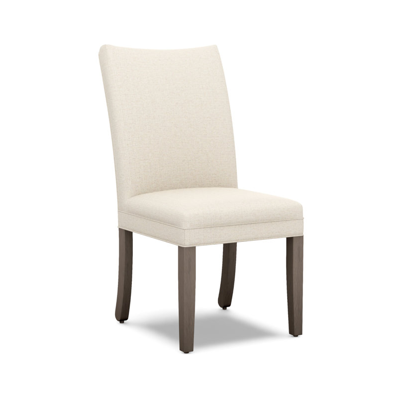 Prattsville Upholstered Dining Chair, White, Gray
