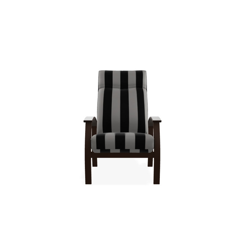 Chaise de patio inclinable avec coussins Askar, Mélange de sable Sunbrella®, Graphite texturé, Blanc P50