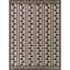 Tapis floral rayé chocolat Bianchi-129247232