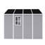 Remise en résine 8 * 8pi - imperméable et grande cabine de rangement imperméable et spacieuse-118005606