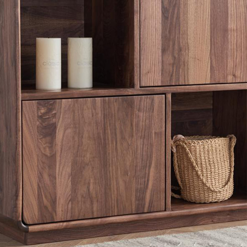 Black walnut all solid wood bookcase
