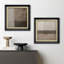 «Neutral Geometric Abstract», ensemble d'art mural encadré abstrait moderne minimaliste-123399818-123399819