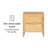 Dunnam Solid Wood Nightstand with 2 Drawers