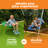 gobaplay Single Support Wide Frame with Double Platform Outdoor Swing Attachment
