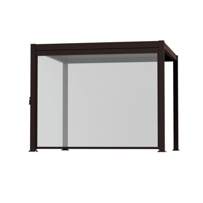 Durable Pull Down Privacy Screen for Patio Pergola