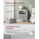 Bedside, Side End Table With Storage, 2 Removable Fabric Drawers, For Bedroom, Living Room, Cloud White, Dove Grey, 30 X 40 X 55 Cm