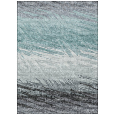 Machine Washable Indoor/Outdoor Jenning ACN2272 Stripes Rug