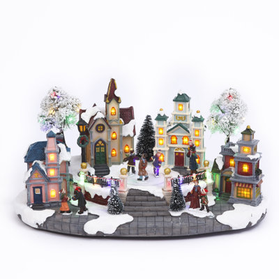 15.35 Illuminating  Moving Musical Holiday Village