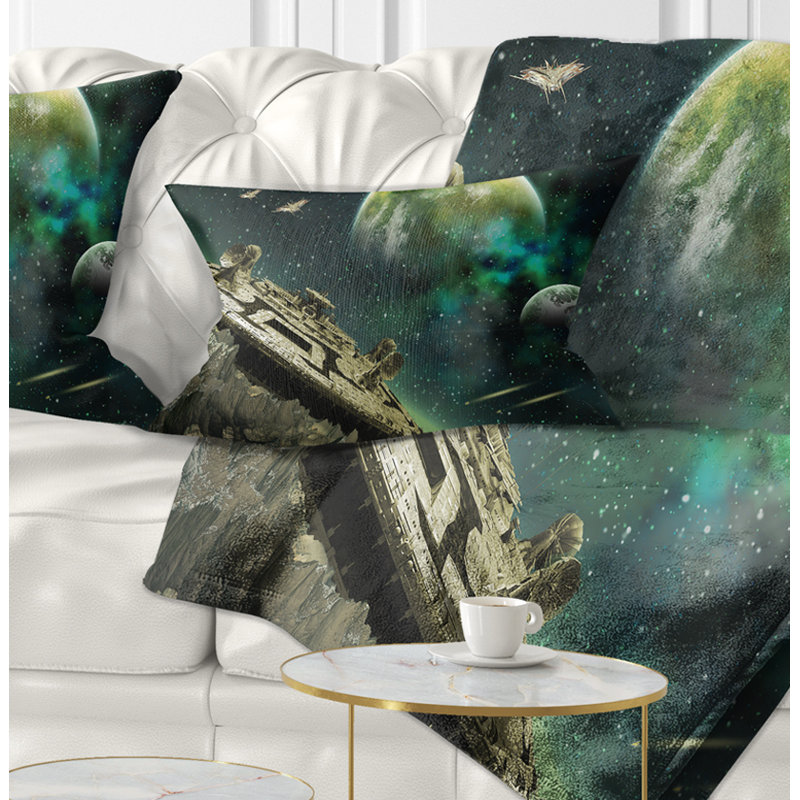  Coussin abstrait, Rectangulaire, 12 po x 20 po