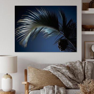 Palm Leaf Jungle Calm  Palm Trees Wall Art Palm Canvas Print
