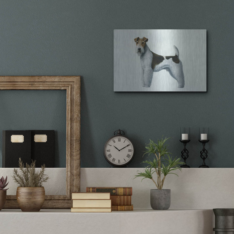 «Fox Terrier» par Harro Maass, H 12 po x l 16 po