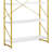 5 Tier Industrial Bookshelf with Metal Frame and Scratch Resistant Shelves-394642799-397516470