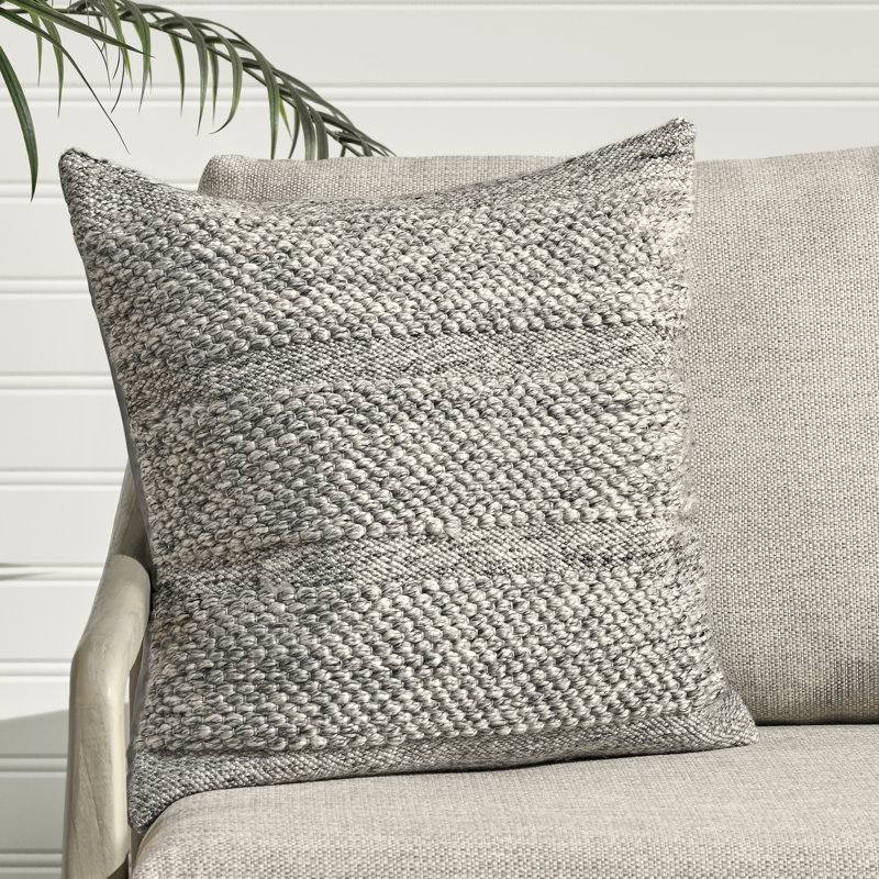 Coussin décoratif intérieur / extérieur Ford Performance, 24 po x 24 po, Carré, Gris