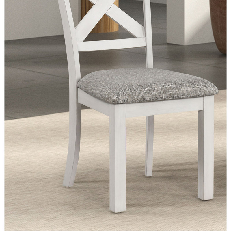 Mobilier de salle à manger rustique en chêne blanc 2 pièces Farmhouse