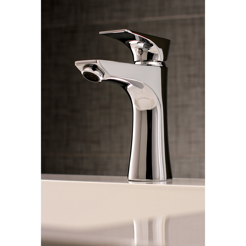 Millennium Single Hole Bathroom Faucet with Drain Assembly, Polished Chrome