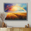 «Countryside Rainbow Over The Wheat Fields II», art mural arc-en-ciel pour le salon-839387233-1018291292