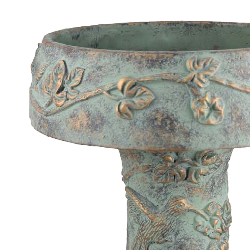 Mangeoire pour oiseaux Menon, terracotta, 20 po, Vert