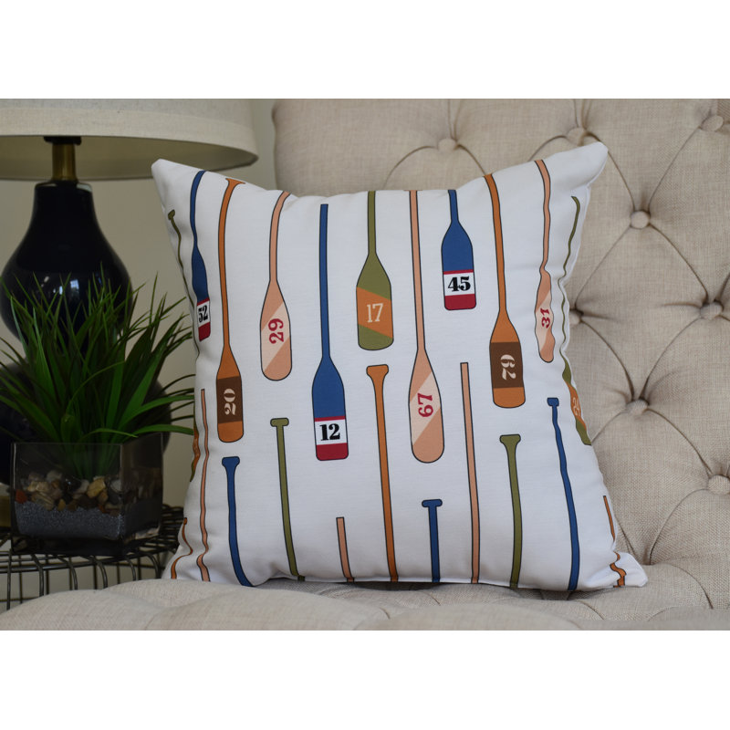 Housse et insert de coussin carré Nantucket, Ivoire, 18 po x 18 po
