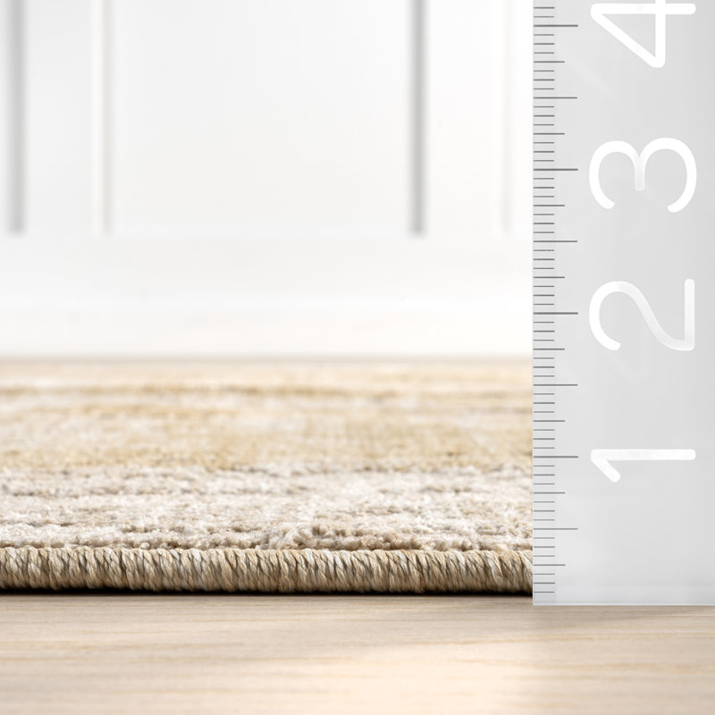 Tapis abstrait contemporain Eulalie, Rectangle de 10 pi x 14 pi