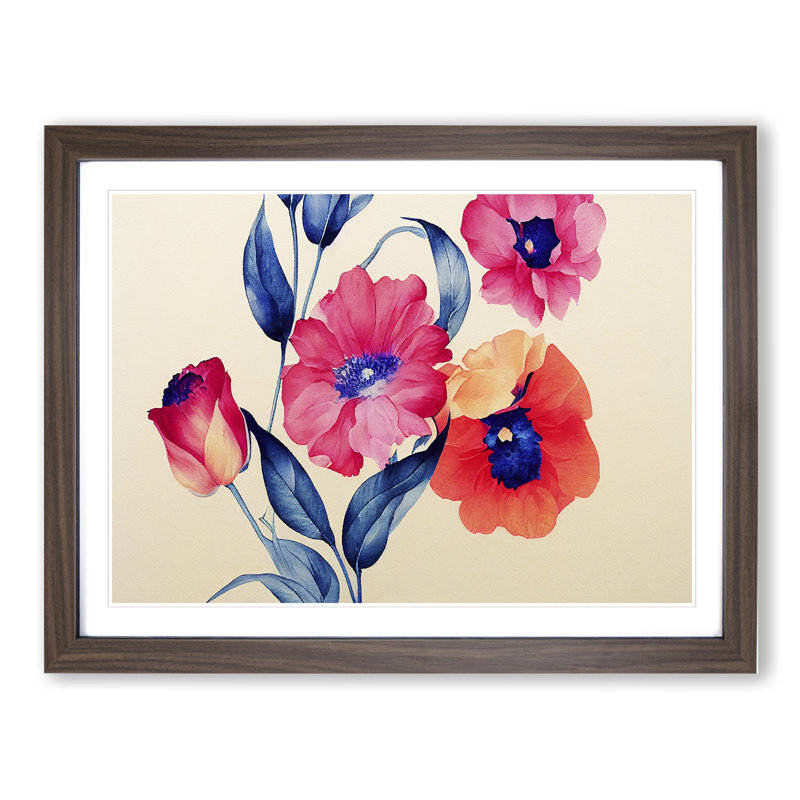 Glowing Flowers - Framed Print