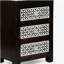 Table de chevet 3 tiroirs en bois