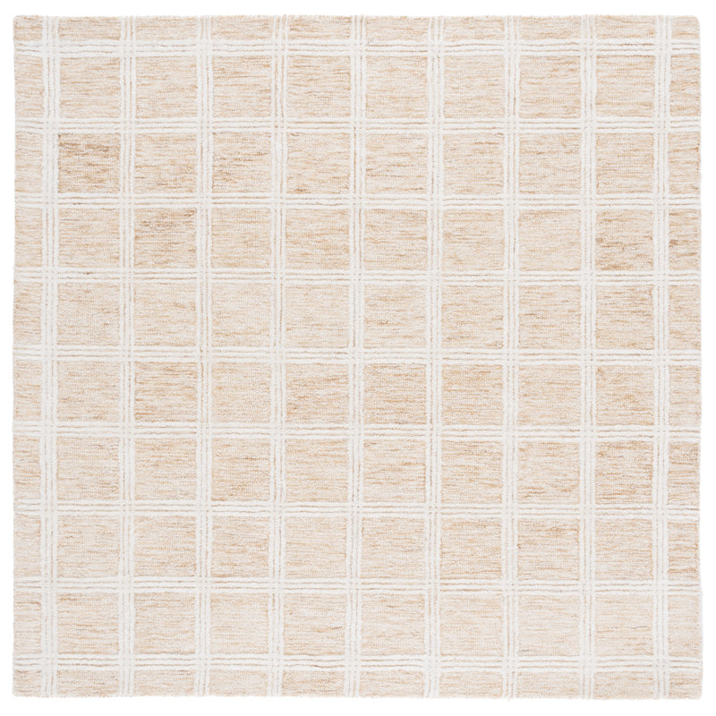 Turah 103 Area Rug In Orange / Ivory, Square 6'