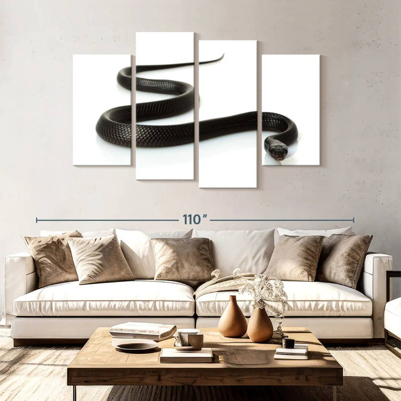 Eastern Indigo Snake, 54" H x 84" W