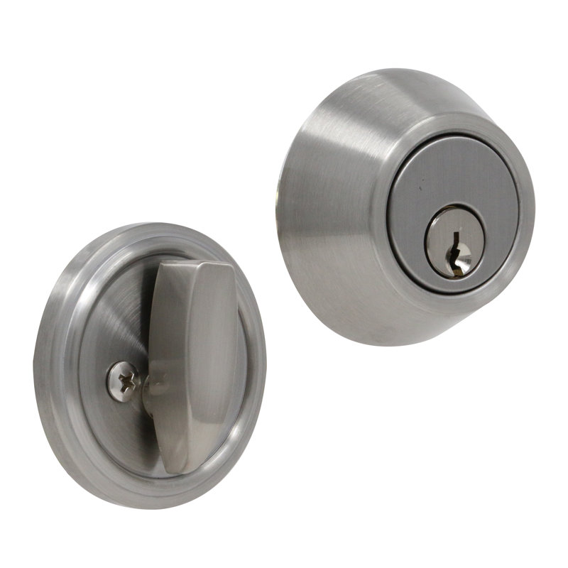 Single Cylinder Deadbolt, Satin Nickel