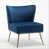 Velours bleu foncé sélectionné
