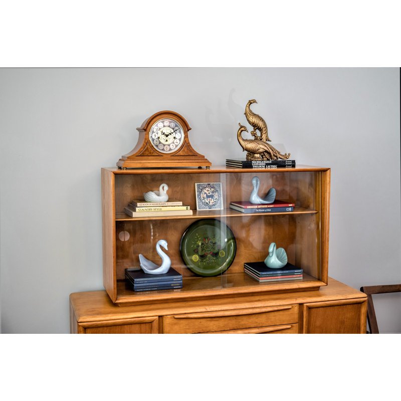Tambour Mechanical Clock, Light Oak