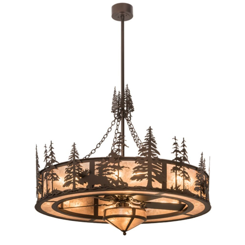 Moose At Dusk Downrod Ceiling Fan