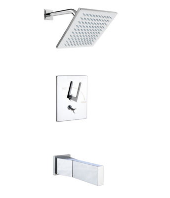 Crisp Thermostatic Tub and Shower Faucet