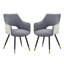 Chaise avec accoudoirs en tissu Raffo-981394951
