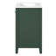 Meuble-lavabo avec lavabo en céramique Ryla, 2 tiroirs, 1 porte, vert 24 po-124811923