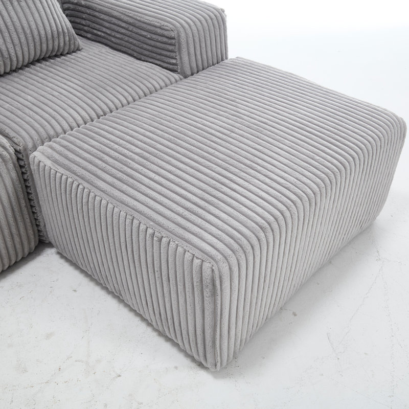 Canapé modulaire Modern, Tissu gris clair