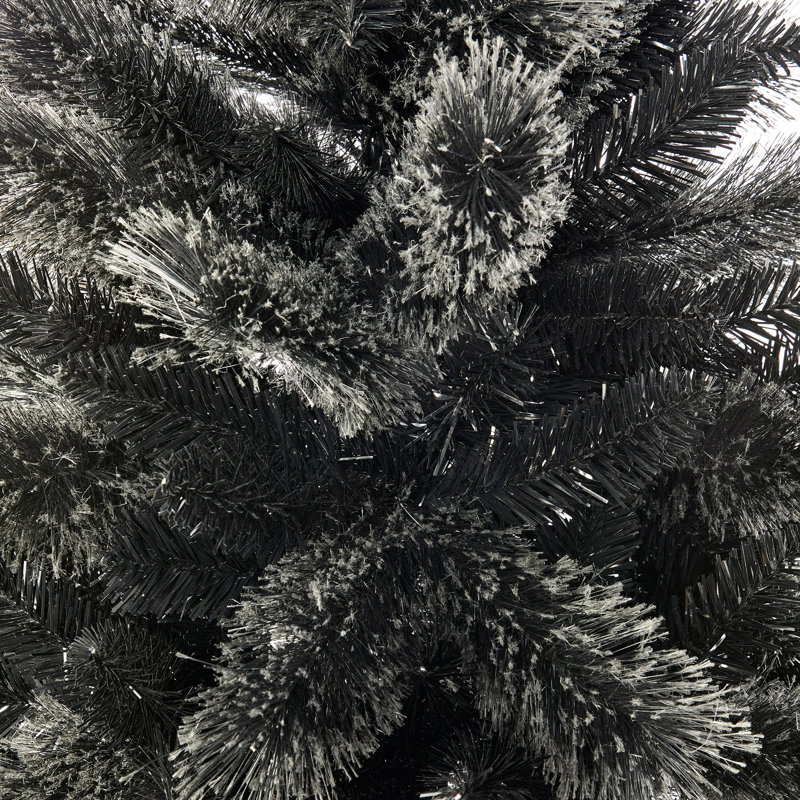 6ft Artificial Black Tipped Pine Christmas Tree