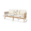 Canapé d'extérieur en bois d'acacia 3 places avec coussins Harrill-1757011204