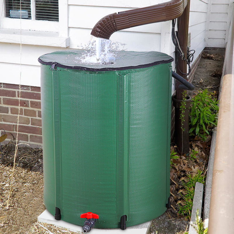 Baril de pluie portatif 50 gallons, H 34,65 po x l 23,62 po x P 23,62 po