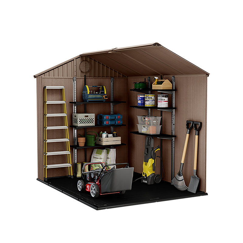 Keter Darwin 6 ft. W x 8 ft. D Apex Outdoor Garden Shed