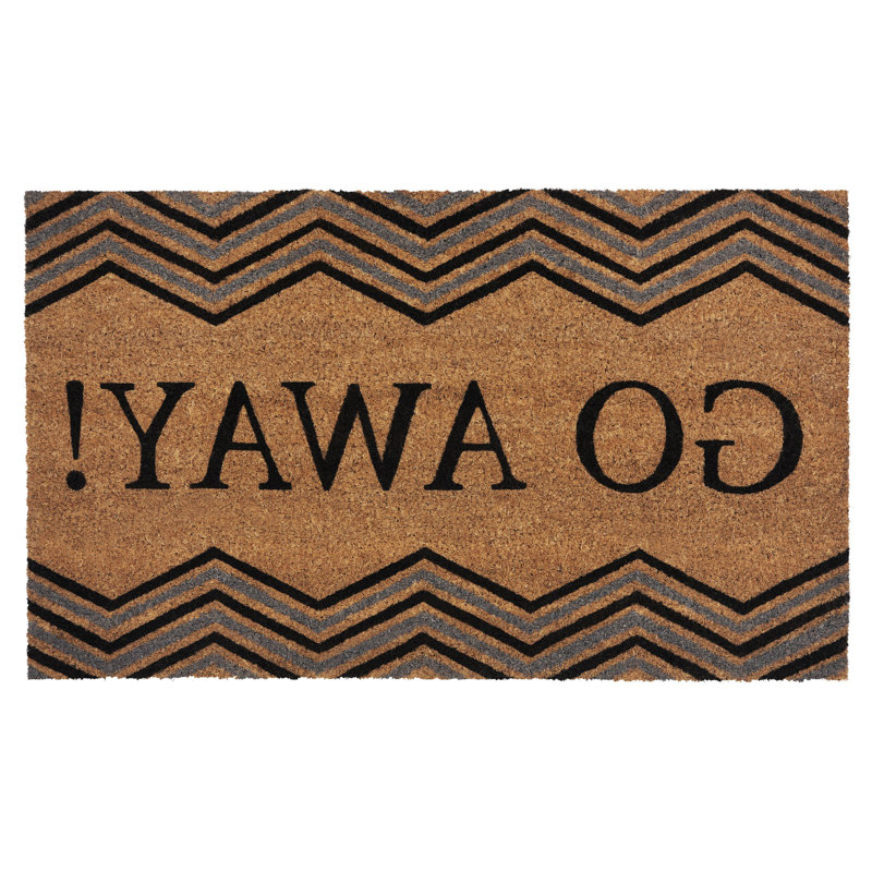 Overbury Non-Slip Chevron Outdoor Doormat