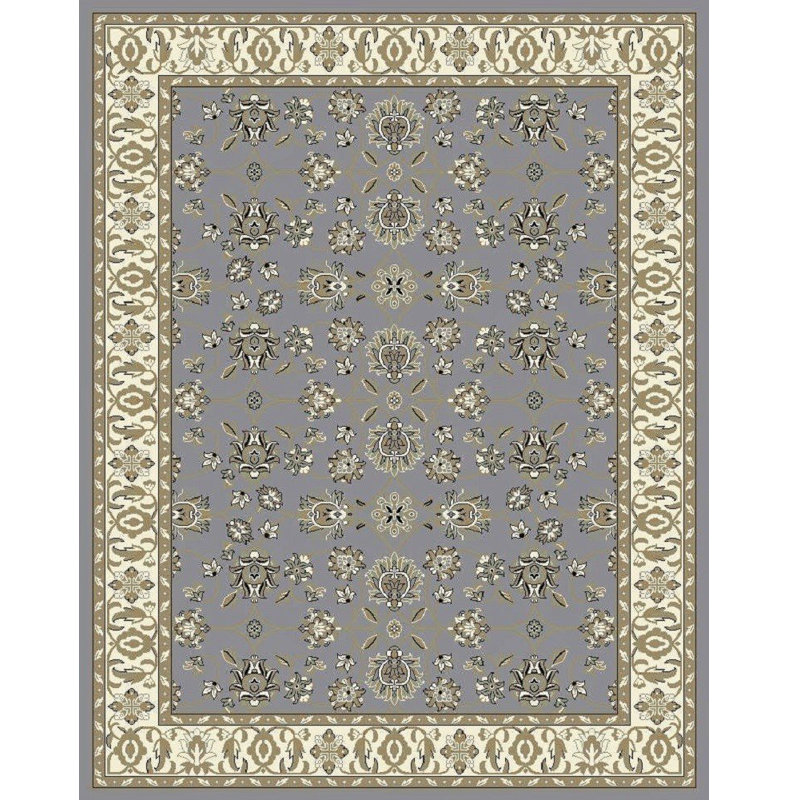 Tapis gris / olive Fanelli, Rectangle 2 pi x 3 pi